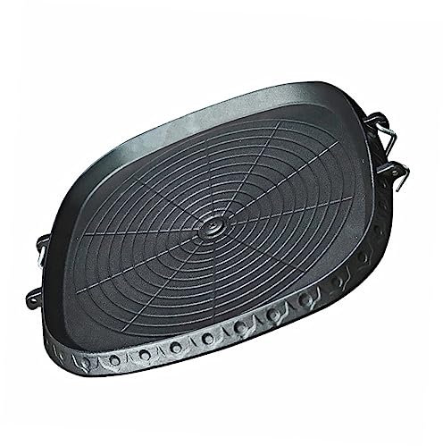 OKUMEYR Outdoor Griddle BBQ Grill Plate Roasting Pan Barbecue Tool Non-Stick Camping BBQ Pan