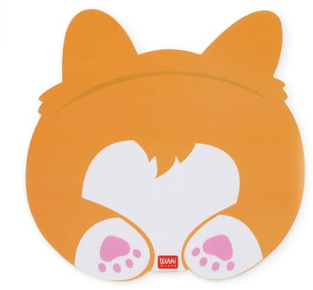 Legami - Tapis de souris, Tapis de souris avec surface en PVC anti-poussière et anti-reflet, base en caoutchouc antidérapante, 22,3 x 23,3 cm