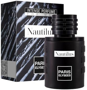 PARIS ELYSEES - Nautilus - Eau de Toilette Uomo - Fruttato - Bergamotto, Ribes Nero, Mela - Vaporizzatore profumo uomo 100ml - Flacone da viaggio ricaricabile 5ml incluso