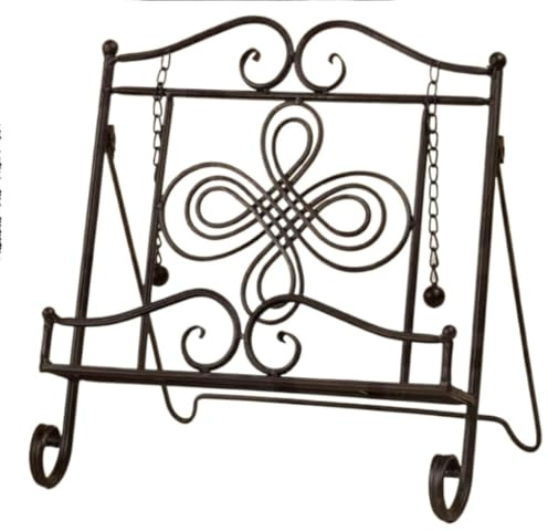 HYKJCSS Buchständer Buchhalter Rezeptbuchhalter, Buchständer Zur Präsentation, Kochbuchständer, Kochbuchhalterständer Mit Metallbuchhalter Kochbuchhalter