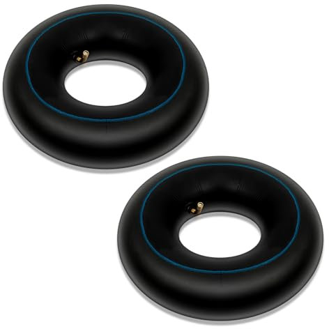 2 Pcs 4.10/3.50-4 Wheelbarrow Inner Tube 3.50-4 for Wheelbarrow Wheels, Wheel Barrow Inner Tube for Lawn Movers Hand Trucks Hand Trolley Replacement Wheel Barrow Tyre