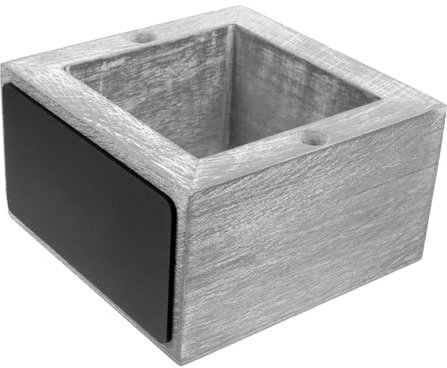 UKCOCO Portabicchieri in Legno Lavagna Supporto Per Bicchieri Da Cucina o Ufficio Organizer Per Tazze Di Diverse Dimensioni Per Tavolo e Scrivania