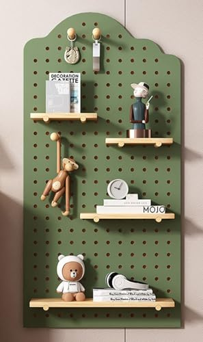 Panneau Perforé Mural,Pegboard Gaming,Panneau Perforé Bureau Bois,Organisateur,Rangement Mural,Combinaison Libre,Pour Cuisines, Salons, Chambres, Garages, Exposer Des Accessoires B,W60×H120cm