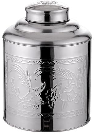 Healeved Barattolo per Tè in Acciaio Inossidabile 50g Contenitore Sigillante Portatile per Conservazione Tè Sfuso Scatola Ermetica Resistente All’Umidità per Casa e Regalo Elegante