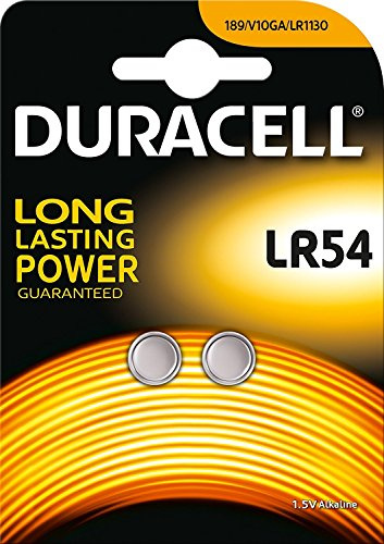 Pile duracell 2 pz. à bouton LR54