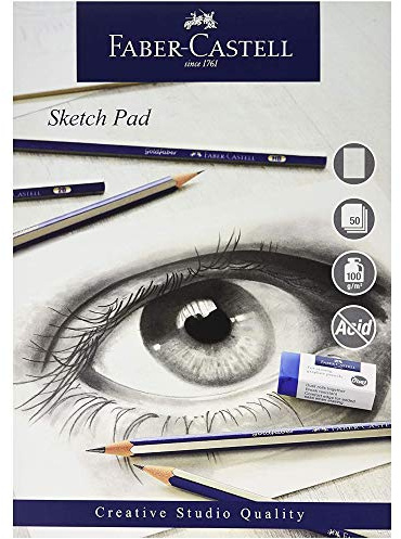 Faber-Castell Creative Studio Skizzenblock, A3 100 g / m² Block mit 50 Blatt