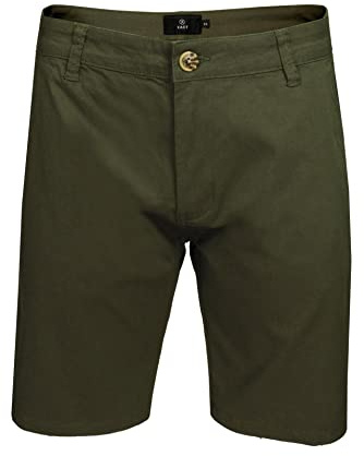 Xact Men's Cotton Stretch Chino Shorts (Khaki) 42