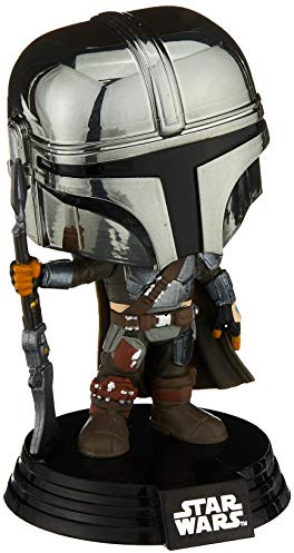 Funko Pop! Star Wars: The Mandalorian - Mandalorian (Chrom), Amazon Exclusive