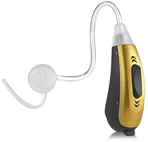 MEDca Premium Mini BTE Slim Tube Oreille Droite - Appareil Sonore Personnel à Piles 2 Tons avec 4 Réglages Programmables - Léger et Confortable pour une Utilisation Quotidienne
