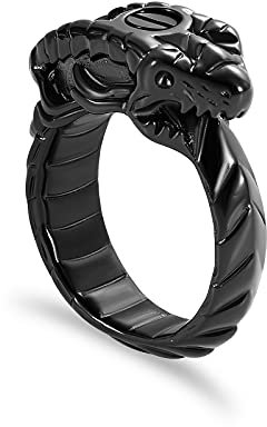 Ouroboros - Urne funéraire pour cendres - Bijou commémoratif pour un être cher - Pour homme et femme - Acier inoxydable, Acier inoxydable, Non.