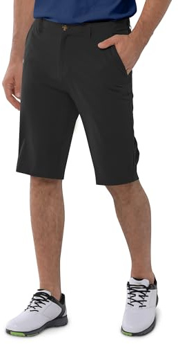 33,000ft Men's Golf Shorts 11 Lightweight Shorts with 5 Pockets | UPF 50+, Quick-Drying, Moisture Wicking, 4-way-Stretch, Elastic Waistband, for Golf Outdoor Hiking Travel Casual Work