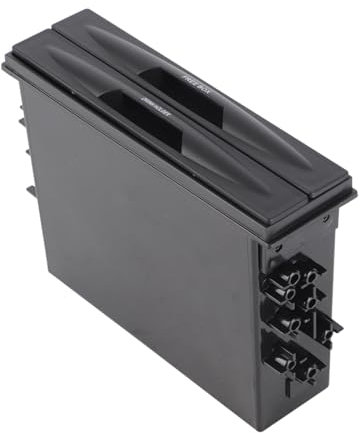 Aramox Auto-Doppel-Radiotasche, Getränkehalter + Aufbewahrungsbox, Multifunktionale Autobox, Schwarz, 175 Mm X 125 Mm X 45 Mm
