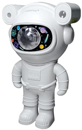 FLEXOSLED Luz nocturna de cielo estrellado, proyector LED con altavoz, astronauta, para decorar habitaciones, luz de noche, regalo para niños, adultos, fiesta en casa