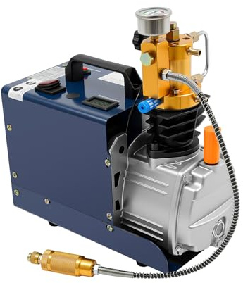 Owneed Hochdruck Luft Kompressor Hubraum 80L/Min ruckluft Kompressor 300BAR 4500PSI 30MPA PCP 220V Europäische Norm für Airgun Scuba Luft Pumpe(Enthält kein Motoröl)