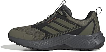 adidas Hombre Terrex Tracefinder 2 Trail Running Shoes, Olive Strata/Olive Strata/Semi Impact Orange, 50 2/3 EU