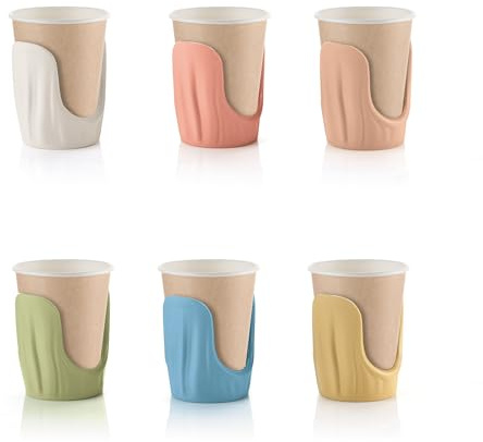 Guzzini -SET 6 REGGIBICCHIERI 'TIERRA'Colori decori vari