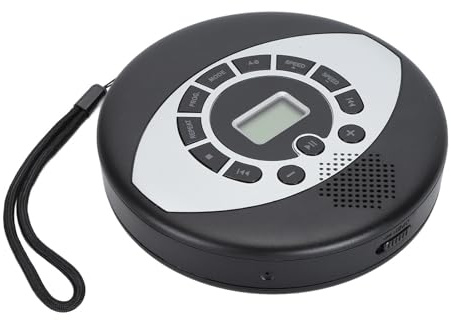 Lettore CD Portatile, Batteria da 1500 MAh, Altoparlante Integrato, Funzione Anti-skip, Funzione di Memoria, Porta USB, per Casa, Auto, Viaggio