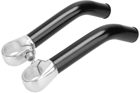 Fahrrad Lenkerenden, Lenker MTB Mountainbike, Bar Ends Fahrrad, Innenklemmung Lenkerenden, Aluminiumlegierung Lenkerhörnchen mit Stopper für 22,2 mm Lenker Ersatz (Schwarz)