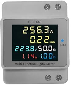 Watt Meter, Energy Meter, Household Electricity Usage Monitor Power Meter Electricity Usage Monitor with Its Vibrant 178° LCD Screen for More Effective Management and Cost Savings