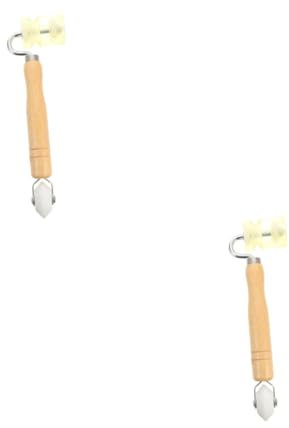 Veemoon 2pcs Versatile Seam Roller Hand Pressure Roller for Wallpaper Pu Material for DIY Professional Use