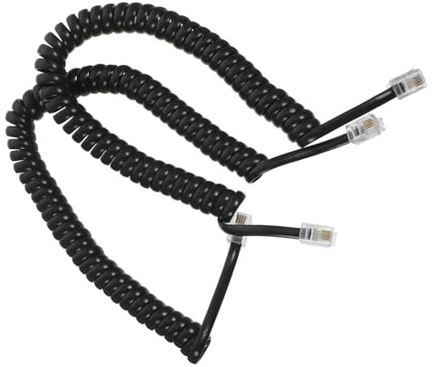 DIYEAH 2Pièces Combiné Téléphonique Enroulés Pour Téléphone Fixe Câbles Pour Appareils De Télécommunication