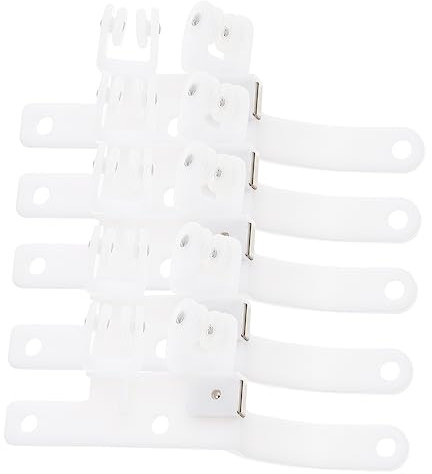 Holibanna Magnetische Vorhangrollen Drehbares Laufrad Für Vorhänge Stabiles Verschlussdesign Schienenaufsatz 5 Paar