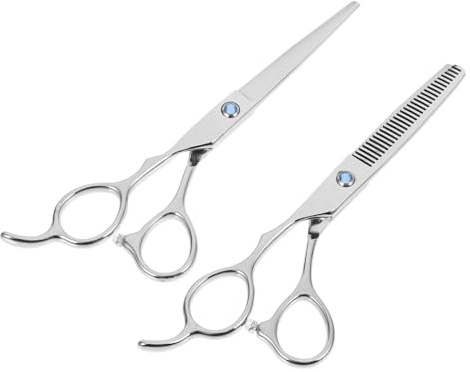 Homoyoyo Ciseaux De Coupe Pour Gauchers 2pcs 6 Pouces En Acier Inoxydable Ergonomiques Pour Coiffer Cheveux Adaptés Aux Et Particuliers