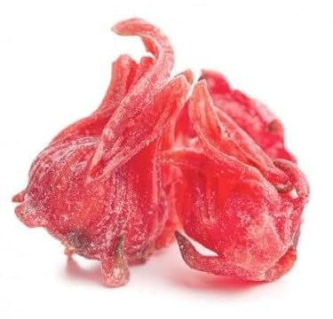 Fleurs d'hibiscus déshydratés (semi-confit) couleur naturelle ROSE 1.5 KG LANDERNUTS