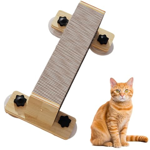Estantes Trepadores para Gatos | Estanterías Compactas para Gatos De Pared | Rascador Natural Percheras Juguetes Escaleras para Juego En Casa Ventana Puerta Exterior