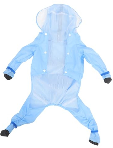 TOYZFRIENDY Regenmäntel Für Hunde Welpen Regenponchos Regenjacken Mit Kapuze wasserdichte Hundejacken Regenmäntel Für Hunde Dackel- Mit Kapuze wasserdichte