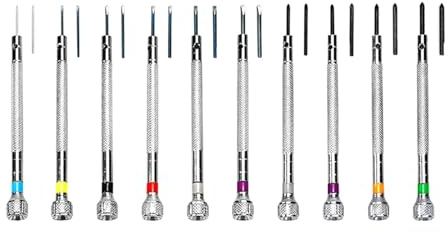 10-teiliges professionelles Uhrmacher-Schraubendreher-Set, Uhren-Schraubendreher für die Reparatur von Brillen, Schmuckreparatur