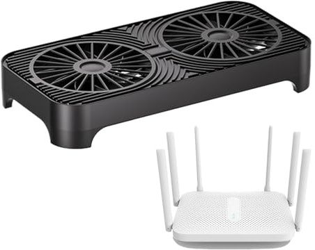 Ventilador De Refrigeración para Router,Base con Amortiguación para Radiador WiFi | Ventiladores de Disipador para Router,para Salón Hotel Casa Dormitorio