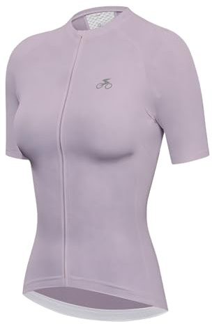spocyclife Maglia da ciclismo da donna, senza maniche/a maniche corte, traspirante, con 3 tasche