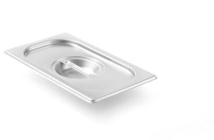 HENDI Gastronorm Deckel, GN1/4, 265x162mm, Edelstahl | Geeignet für Gastronormbehälter, Chafing Dishes, Bain-marie, Backöfen, Gefrierschränke, temperaturbeständig von -40 bis 250°C