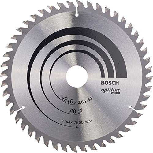 Bosch Accessories Bosch Professional 1x Kreissägeblatt Optiline Wood (Sägeblatt für Holz, Ø 210 x 30 x 2,8 mm, 48 Zähne, Zubehör Kreissäge)