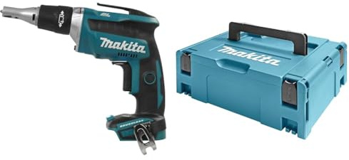 Makita DFS452Z - Tournevis lithium 18V BL 4 000 tr/min & COFFRET MAKITA DE TRANSPORT MAKPAC2 395x295x157 MM (coffret nu) - 821550-0