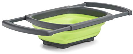 Folding Sieve, Extendable Plastic, Anthracite/Green