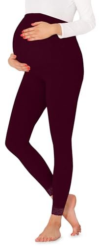 Be Mammy Mallas Leggins Premamá 7/8 BE20-262(Burdeos,M)