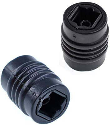 2 adattatori digitali Toslink da femmina a Toslink, adattatore digitale per connettore ottico