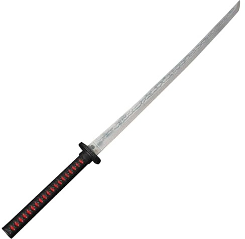 Katana | Espada Japonesa |Negra | Cosplay | Ultra Realista y Resistente | Poliestireno | Accesorio de Terror | Fiesta | Halloween | 100% Divertido | OriginalCup®