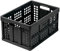 Clax® caja | caja plegable | cesta | 45 litros | (negro)