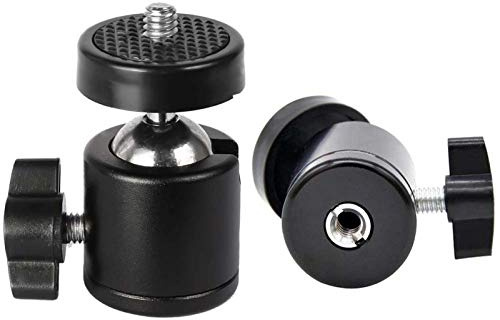 Einloch Universal Mini Stativ Kugelkopf Kugelkopf mit 1/4 3/8 M4 Schraubenadapter for Digitalkamera DSLR Action Kamera Zubehör Halterungen Zubehör (Color : Single Hole) (Color : Single Hole)