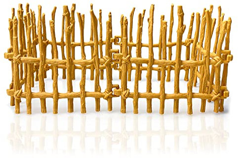 40 Stücke Pferdezaun Spielzeug,Mini Pferd Corral Zaun,Pferd Corral Fechten Zubehör Spielzeug,Koppel Spielzeug,Kunststoff Zaun Spielzeug,für Scheune Koppel Pferd Stall, Nutztier, Zaun Panel