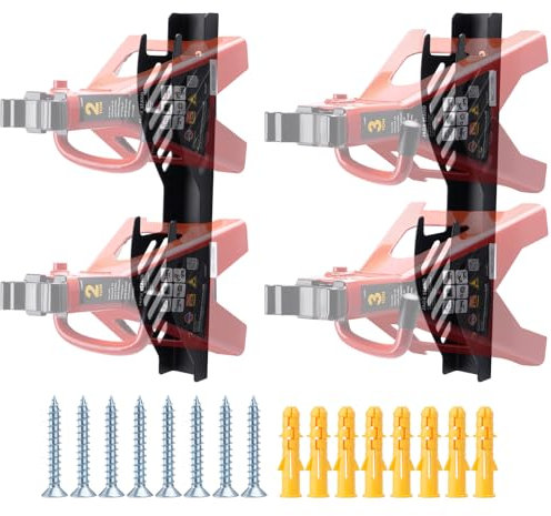 Racewill Jack Stand Wall Mount Organizer: Jack Stands Holder Storage Rack Mount - Fit for 2 & 3 Ton Jack Stand (2 Pack)