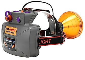 wueiooskj Linterna frontal recargable para acampar, senderismo, pesca, linterna de cabeza, emergencia al aire libre, potente iluminación brillante, lámpara de linterna, tipo 2, P90 luz blanca