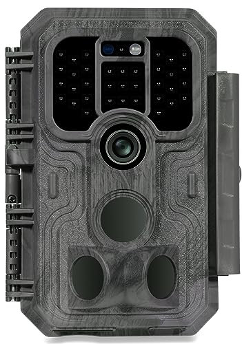 Meidase S5 Wildkamera 48MP 1296P H.264 Video, Wildtierkamera mit Bewegungsmelder Nachtsicht bis 30m, No-Glow 940nm IR LEDs, IP66 Wasserdicht, 0,1s Schnelle Trigger,