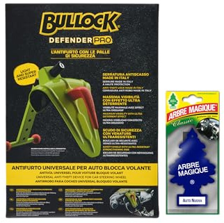 Bullock Defender Pro – Universal-Auto-Lenkradsperre – perfekt zum Schutz Ihres Autos bei täglichem Gebrauch + 1 Wunderbaum für Auto