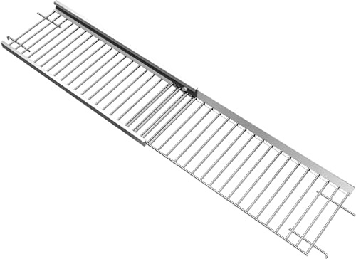 GFTIME Rejilla universal para calentar de 50 cm a 82 cm, ajustable para Enders Kansas II Pro, Burnhard, RÖSLE VIDERO, Nexgrill, Dynaglo, Monument 4/5 quemadores, pieza de repuesto de acero inoxidable