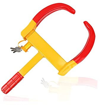 Wheel Clamp Lock, Caravan Wheel Locks, Wheel Lock Anti Theft Wheel Clamp for Cars, Caravans, Trailers, Van