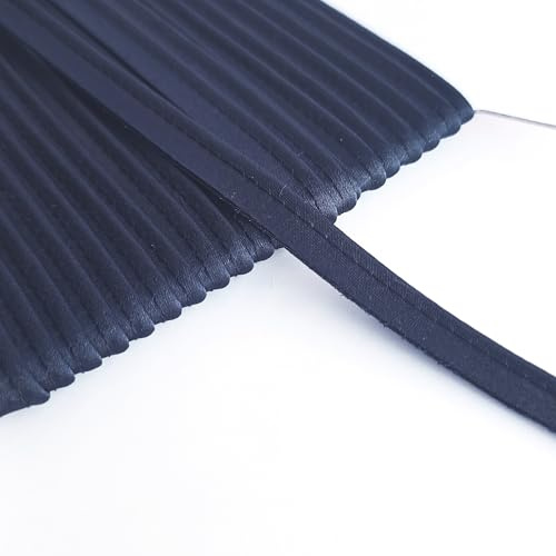 Satin Fabric Covered Flanged Piping Cord – Dressmaking & Garment Sewing Trim – 5 Metre Length